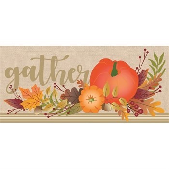 10" x 22" Pumpkin Gather Doormat