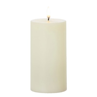 3" x 7" LED Ivory 3D Flame Candle by Uyuni