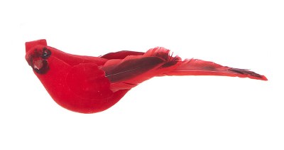 7" Cardinal Facing Left Clip Ornament