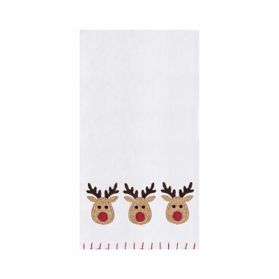 18" x 27" Three Deer Head Kitchen Towel