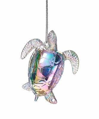 3" Iridescent Turtle Acrylic Ornament