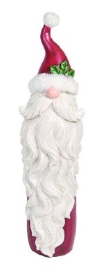 16" Red and White Polyresin Slim Santa