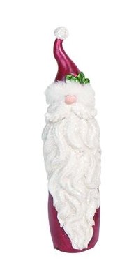 11" Red and White Polyresin Slim Santa