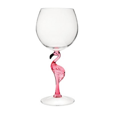 20 oz Pink Flamingo Acrylic Wine Glass