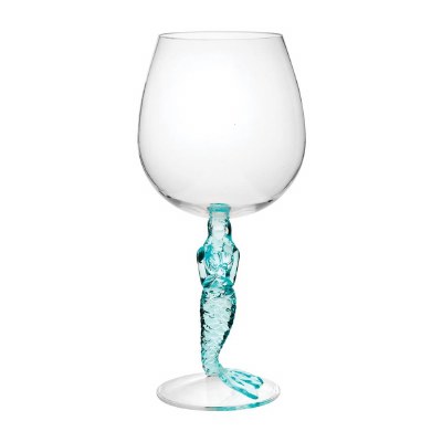 17 oz Blue Mermaid Acrylic Wine Glass