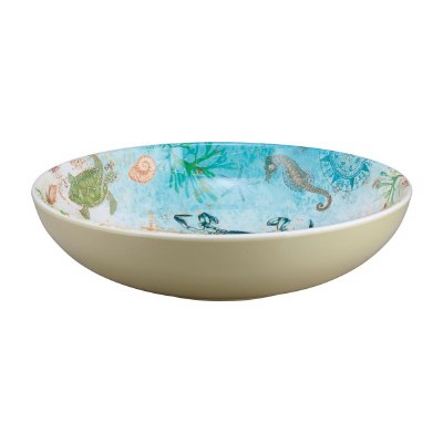 12" Round Sealife Melamine Bowl