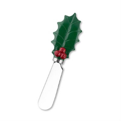5" Resin Holly Cheese Spreader