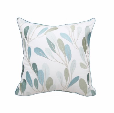 20" Square Blue and Green Sea Vines Pillow