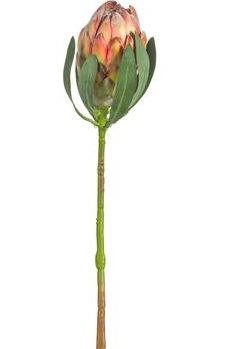 19" Faux Orange Protea Bud Spray