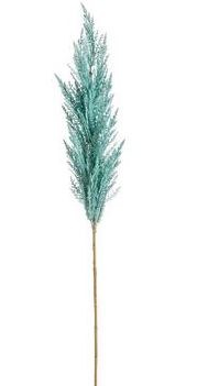 46" Faux Turquoise Pampas Grass Spray