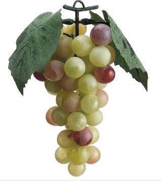 7" Faux Green Bunch of Grapes