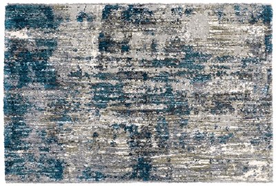 3.10' x 5.5' Blue and Gray Aspen Rug 2061L