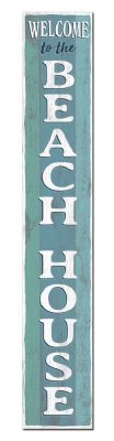 47" Vertical Welcome to the Beach House Wood Sign