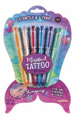 Set of 6 Mermaid Tattoo Gel Pens