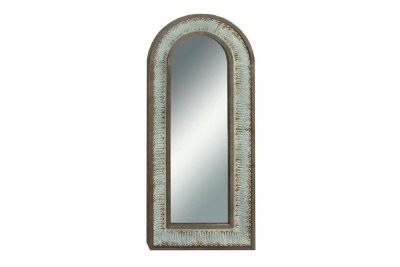 59" x 26"  Verdigris Metal Arch Wall Mirror
