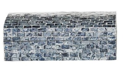 6" x 11" Blue Mother of Pearl Mosaic Box