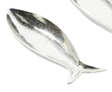 17" Silver Aluminum Fish Dish