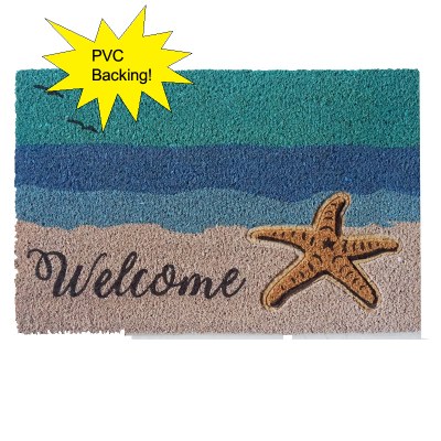 16" x 24" Starfish Welcome Doormat