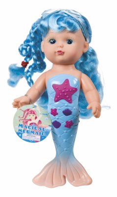 9" Blue Mermaid Doll