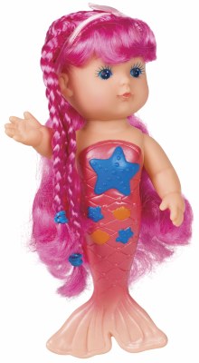 9" Pink Mermaid Doll