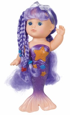 9" Purple Mermaid Doll