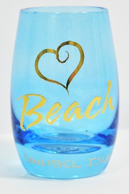 2 oz Sanibel Island Heart the Beach Shot Glass