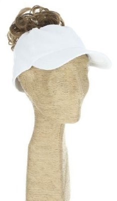 White Swimwear Ponytail Baseball Cap