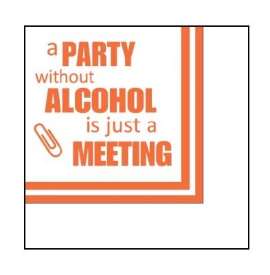5" Square Party Without Alcohol Beverage Napkin
