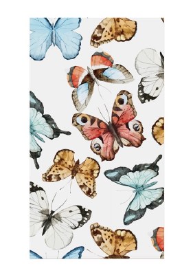 8" x 5" Multicolor Butterfly Guest Towels