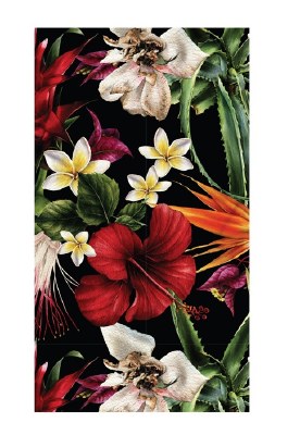 8" x 5" Midnight Tropical Guest Towels