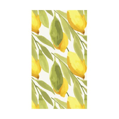 8" x 5" Yellow and Green Lemons Guest Towels