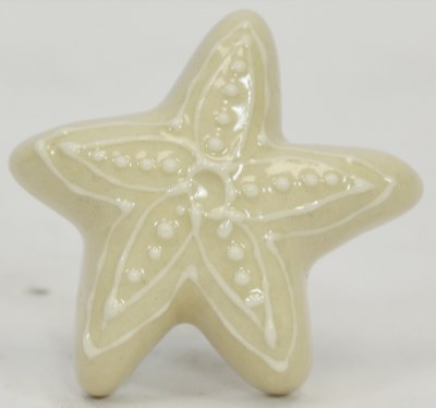 White Starfish Drawer Pull