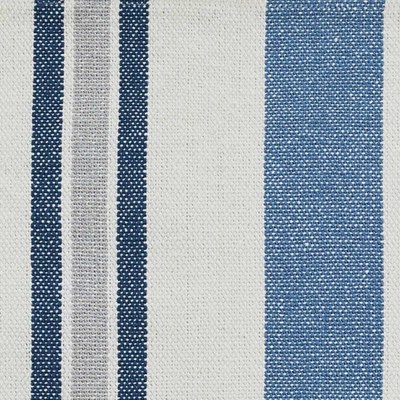 13" x 36" Blue and White Striped Chiswell Table Runner