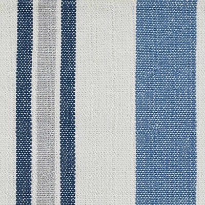 13" x 54" Blue and White Striped Chiswell Table Runner