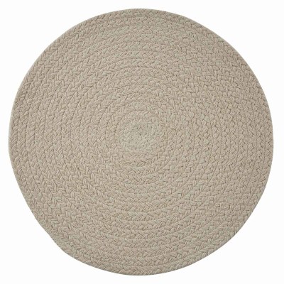 15" Round Beige Pebble Essex Placemat