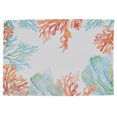 13" x 19" Blue, Green and Orange Coral Reef Placemat