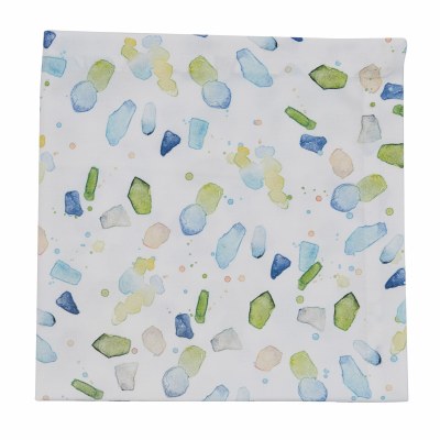 20" Square Blue and Green Sea Glass Cloth Napkin