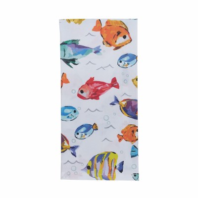 18" x 26" Multicolor Fish Below the Sea Kitchen Towel