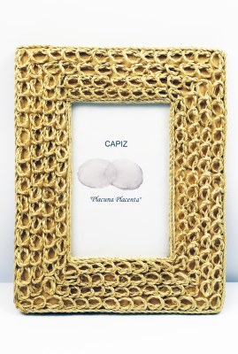 4" x 6" Natural Rope Weave Picture Frame