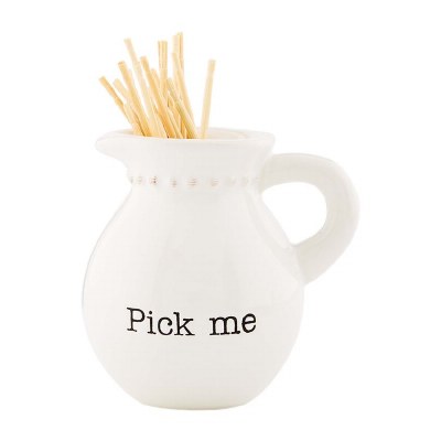 3" Pick Me Pitcher Toothpick Holder by Mud Pie