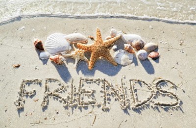 5" x 8" Friends Beach Message Card