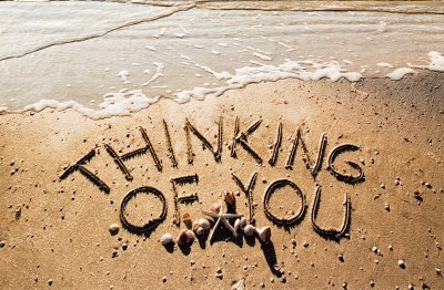 5" x 8" Thinking Of You Beach Message Card