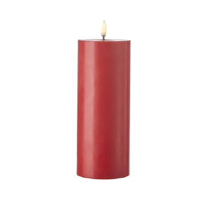 3" x 9" Red LED 3D Flame Pillar Candle by Uyuni