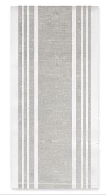 30" x 17" All-Clad Titanium Striped Cotton Reversible Kitchen Towel