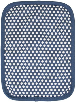 9" Ritz Federal Blue Cotton With Silicone Dots Pot Holder