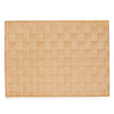 13" x 18" Natural Florence Woven Look Placemat
