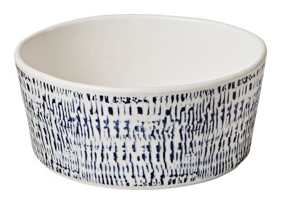 6" Round Tribal Blue Melamine Soup Bowl