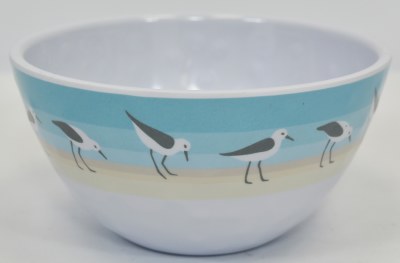 6" Round Sandpipers Melamine Bowl