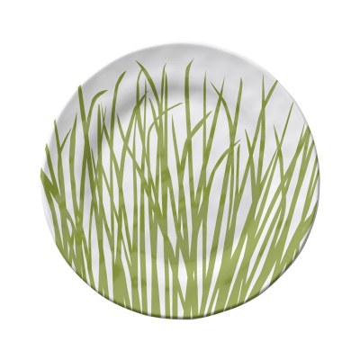 9" Round Seagrass Melamine Salad Plate