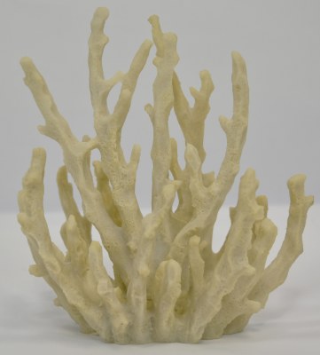 7" Faux White Coral Decor